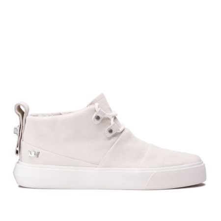 Supra Charles Hvite Høye Sneakers Dame [NO-2-H750]